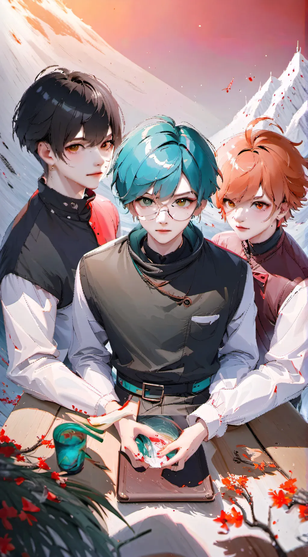 ai character: "The three boys" background