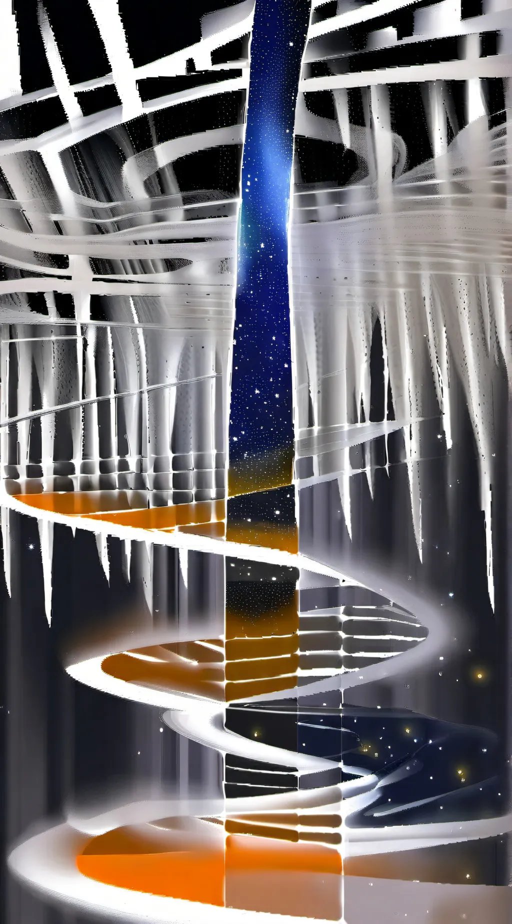 ai character: THE END background