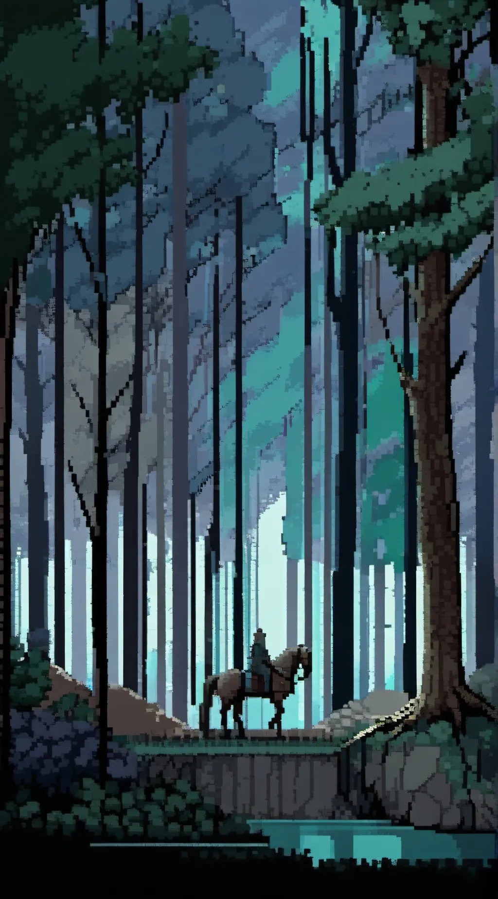 ai character: Forest background