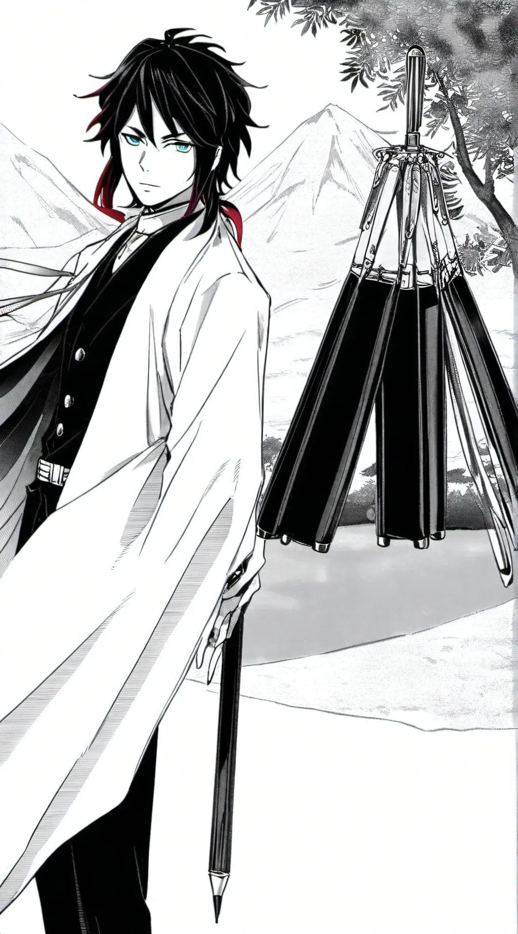 ai character: tomioka giyuu background