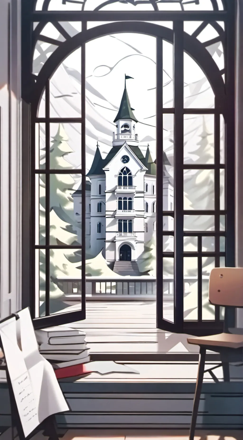 ai character: the adams school  background