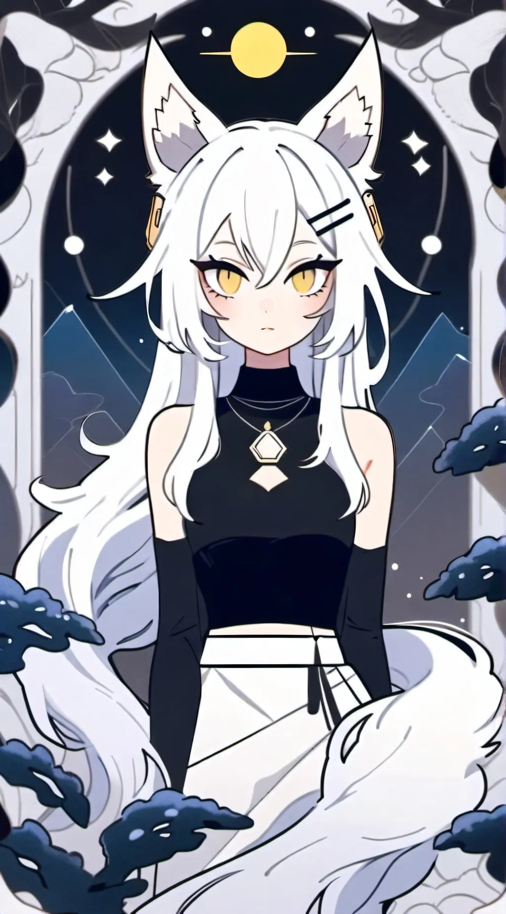 ai character: Makiko Fox background