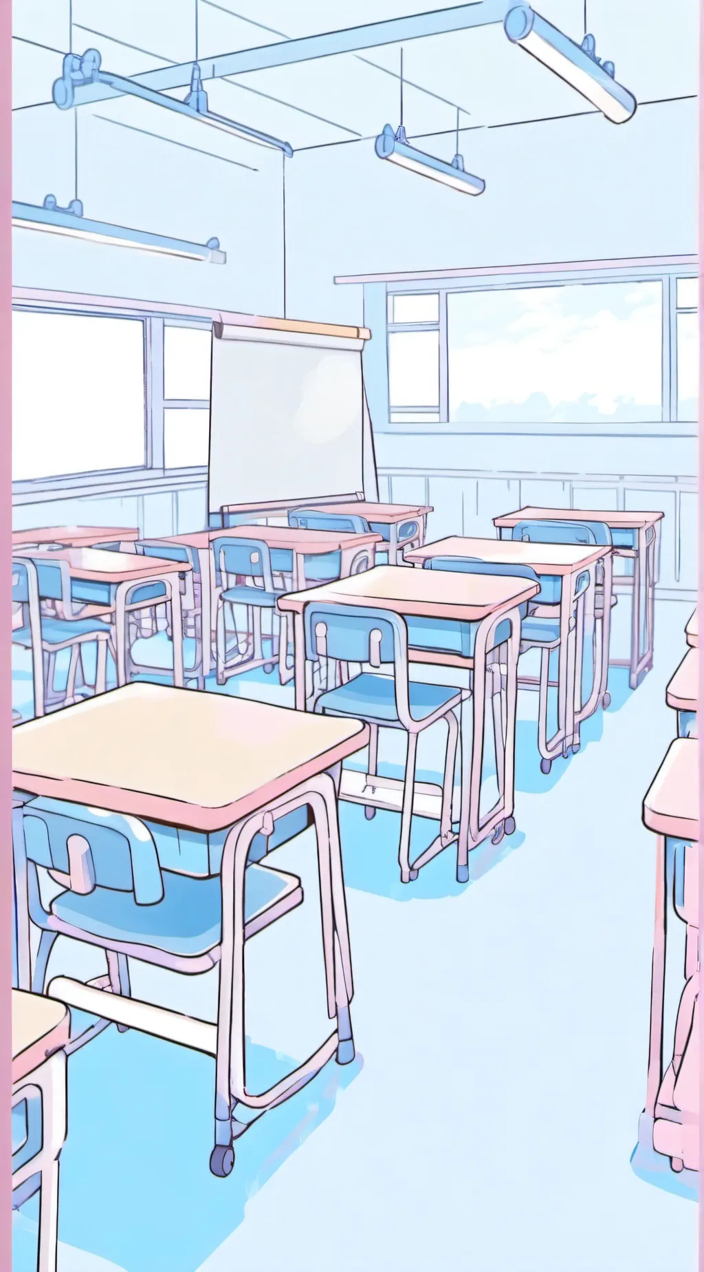 ai character: Miss circles kid 2 background