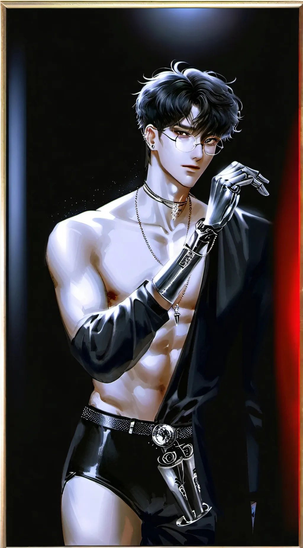 ai character: Leo>:/ background