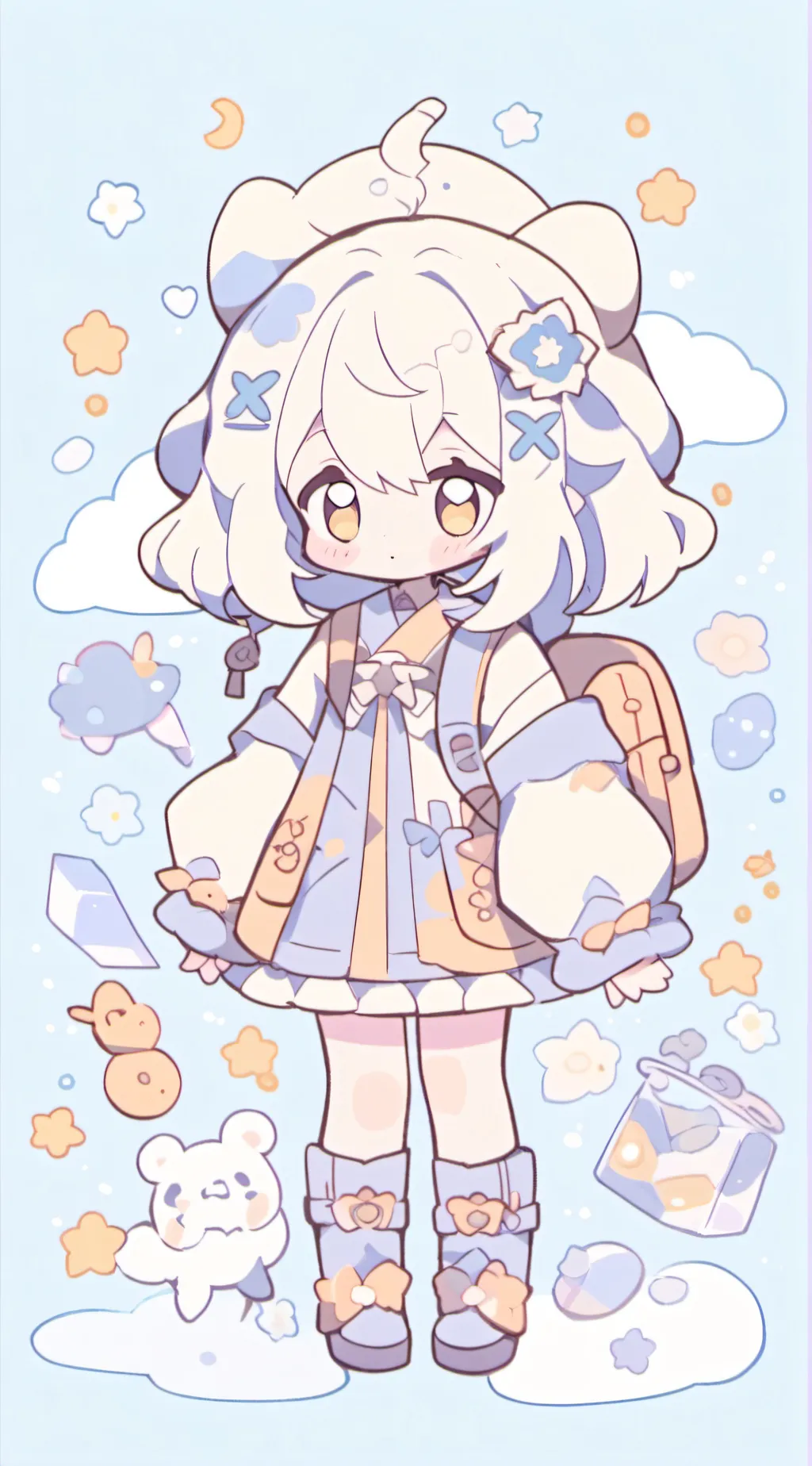 ai character: Vanilla background