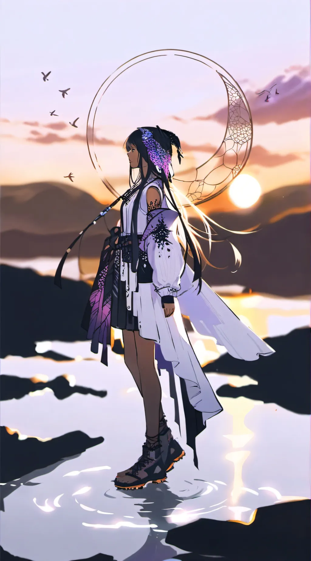 ai character: Aura background