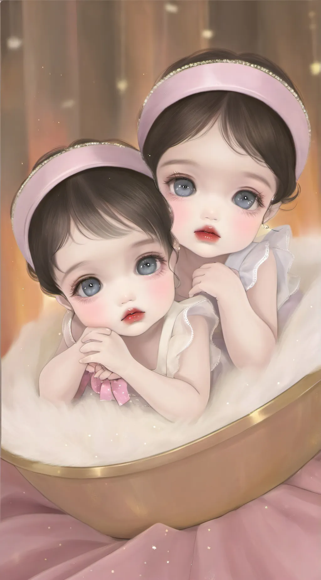 ai character: Malea and Hailey  background