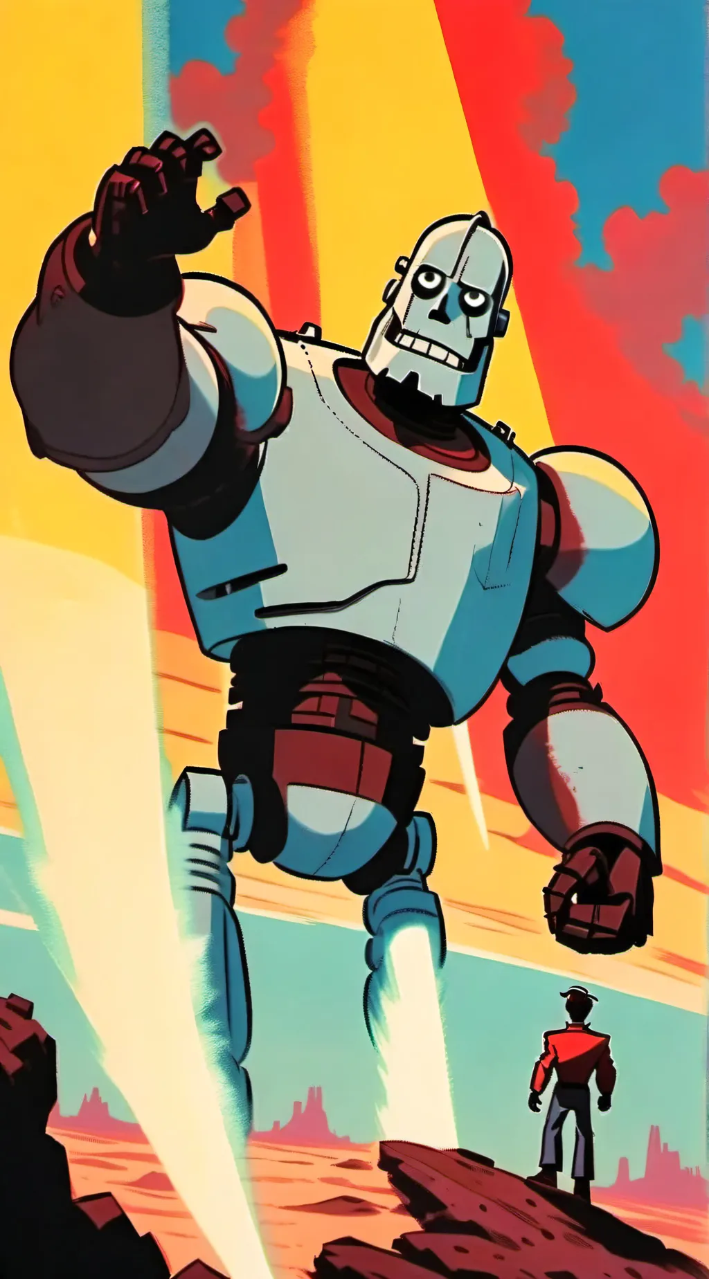 ai character: The iron giant background