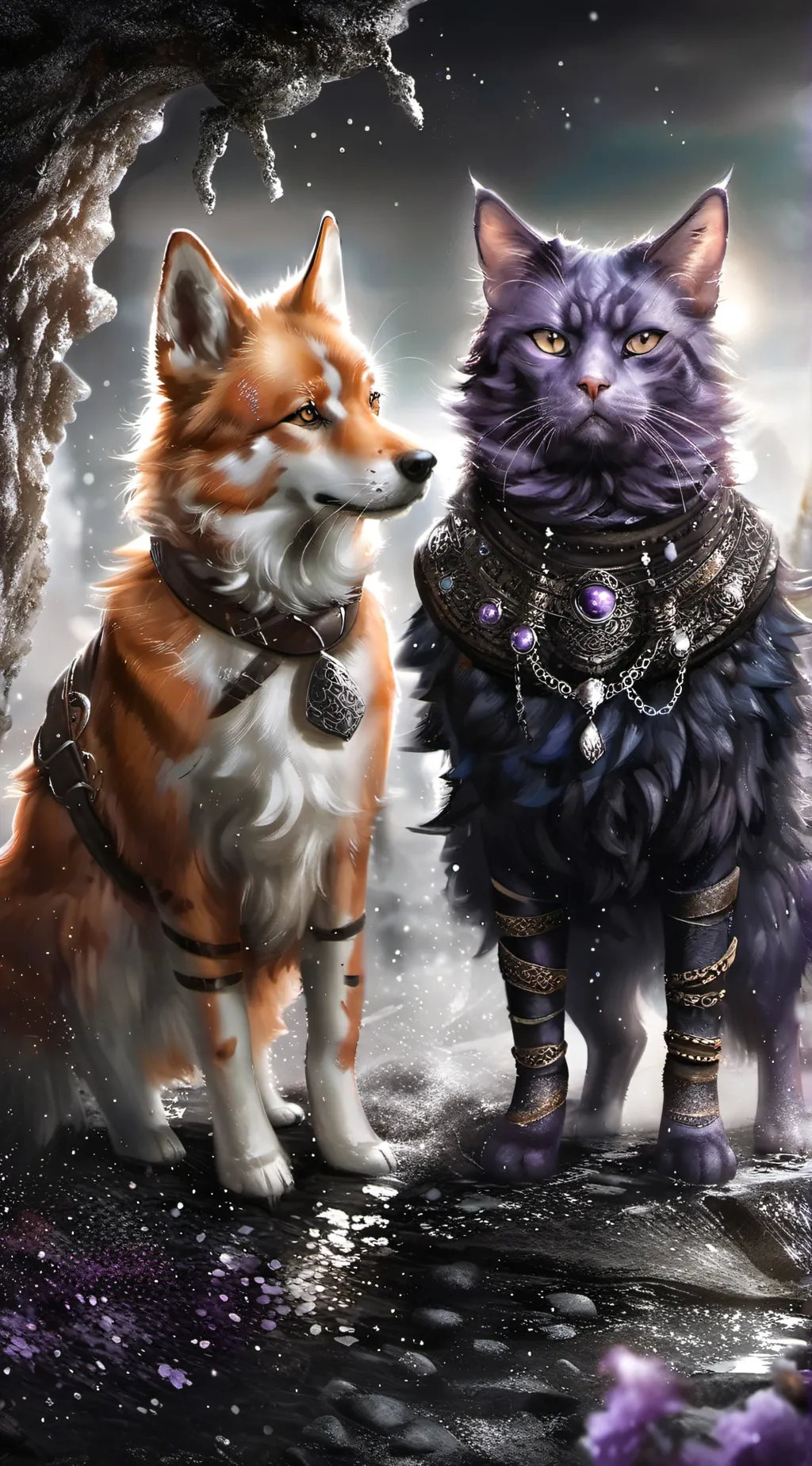 ai character: yanderdogdaycatnap background