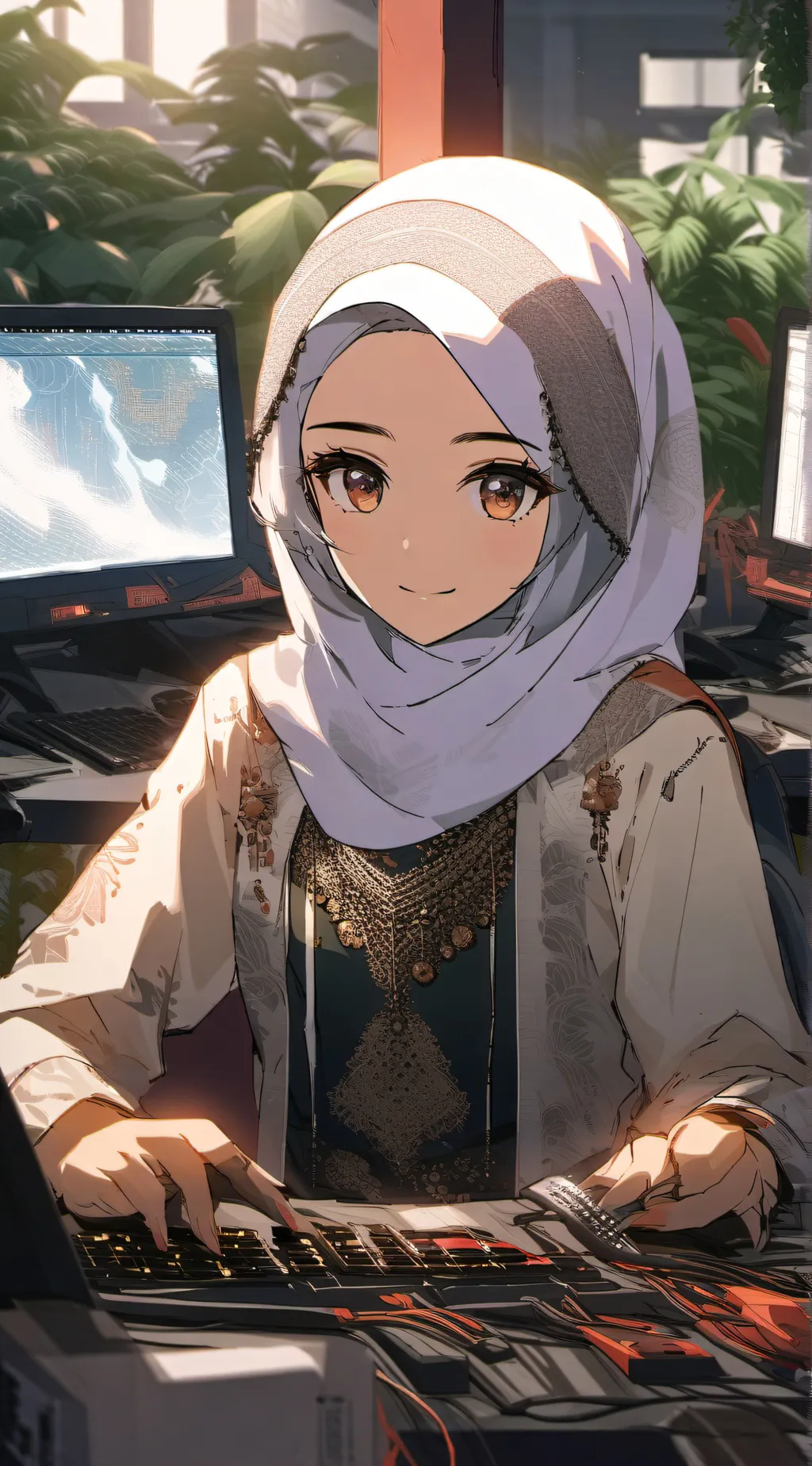 ai character: zahra background