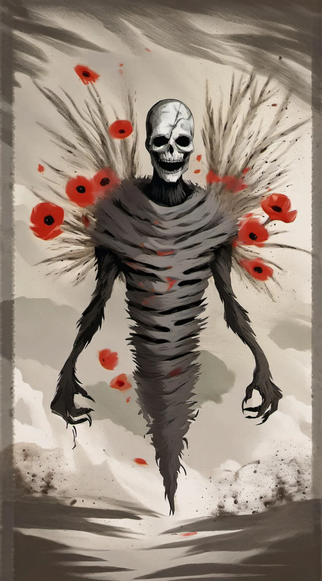 ai character: Blackout background