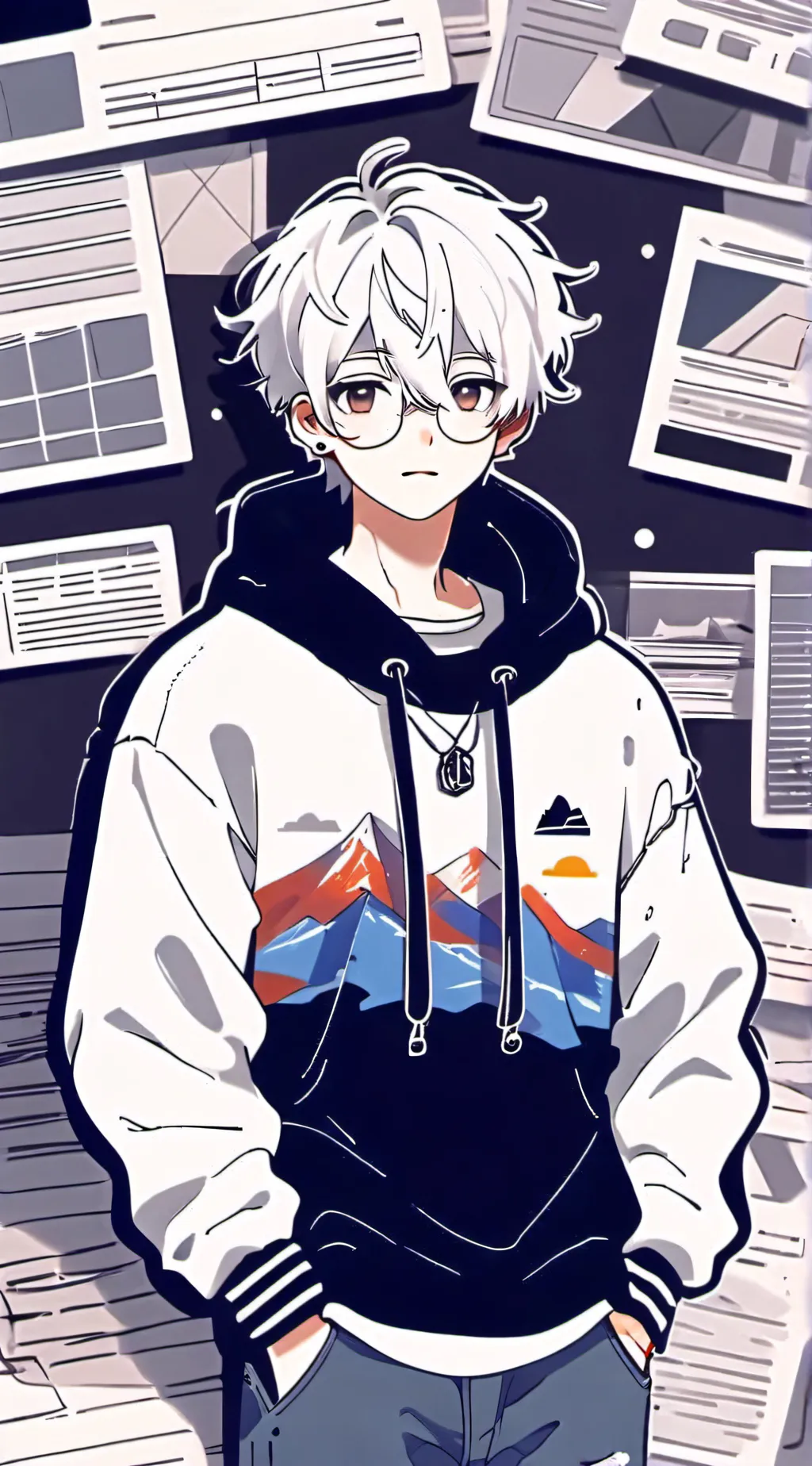 ai character: 🎀•Justin•😏 BL background