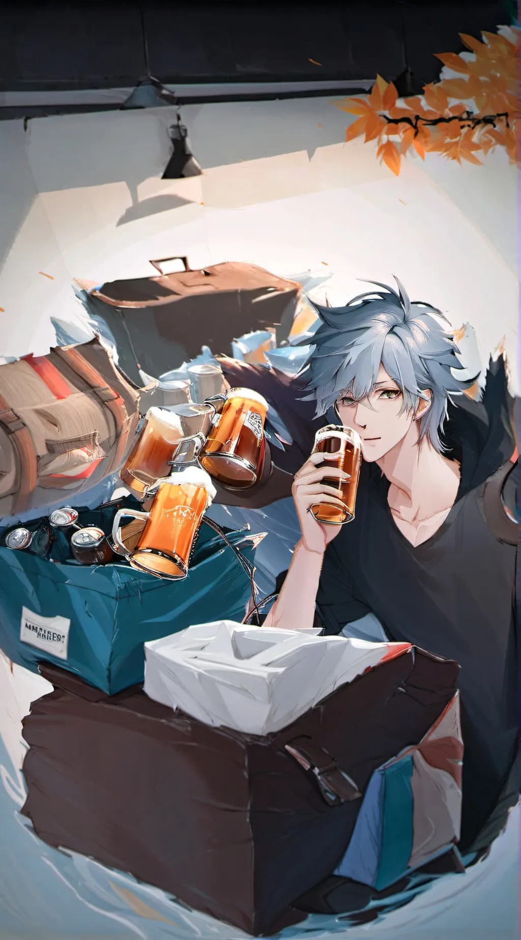 ai character: bum background