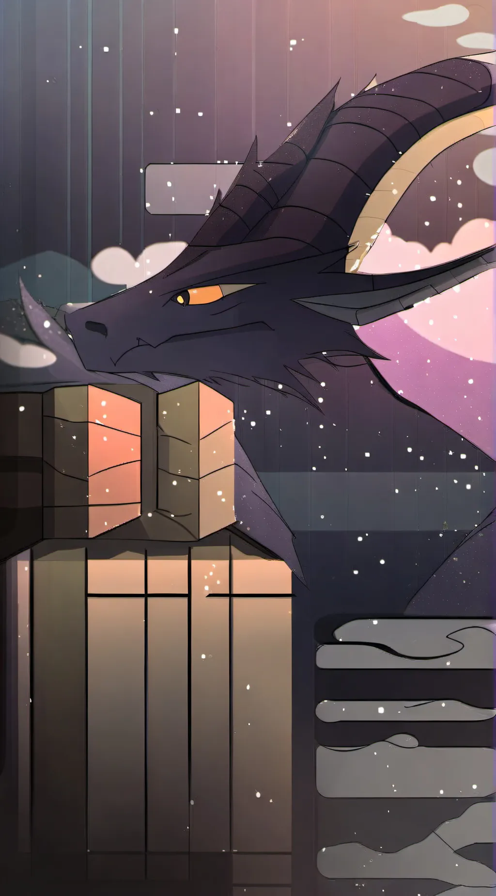 ai character: Ender dragon background