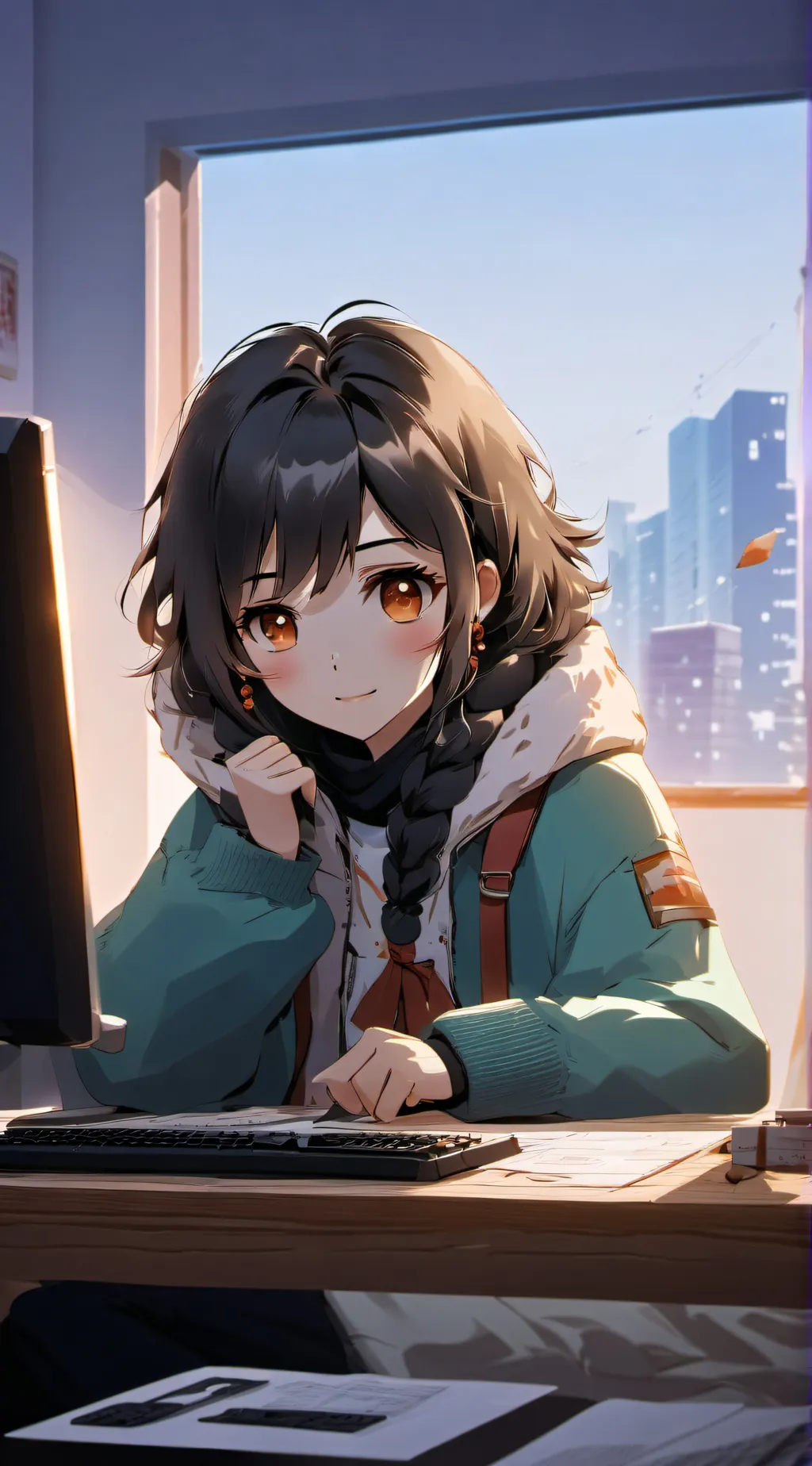 ai character: emma background