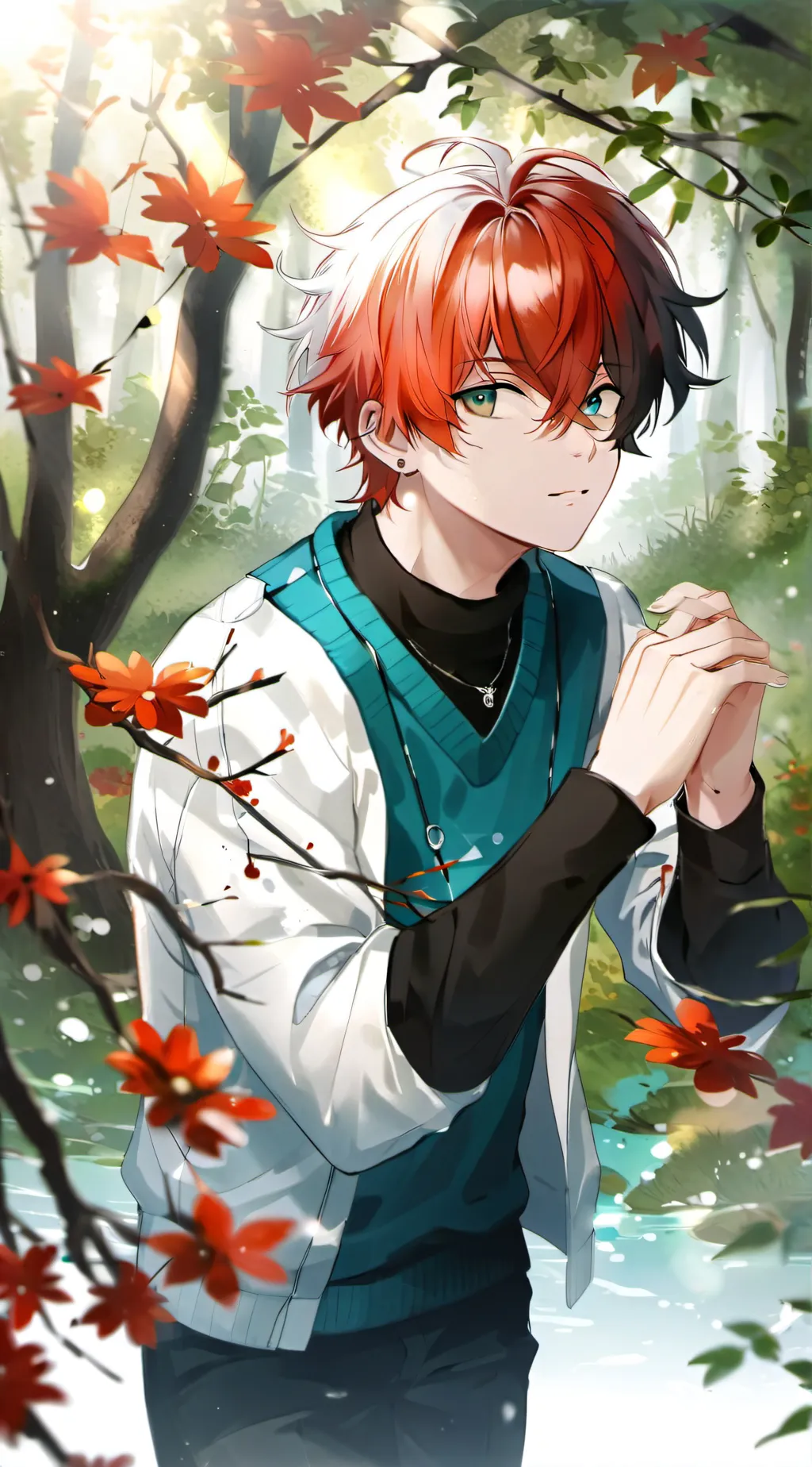 ai character: age regression Sho background