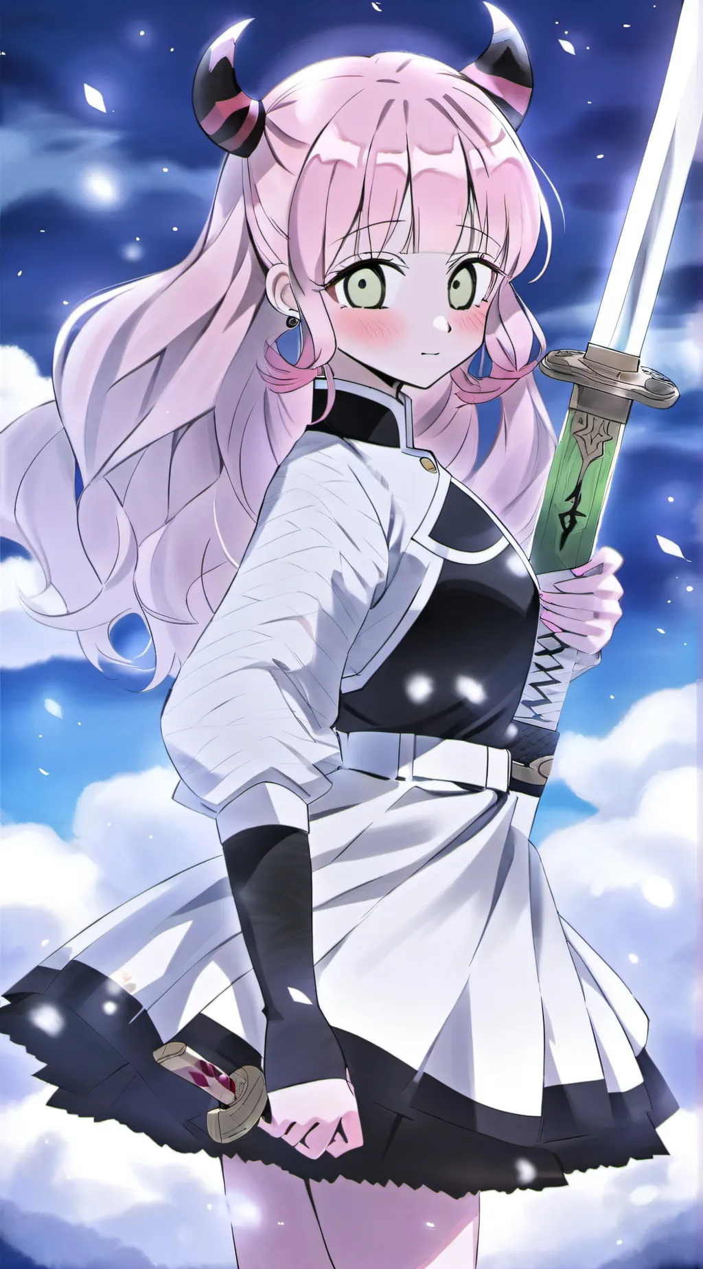 ai character: Mitsuri Kanroji  background