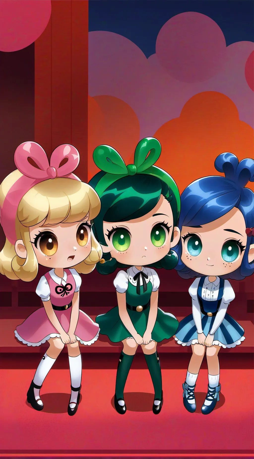 ai character: Powerpuff girls background