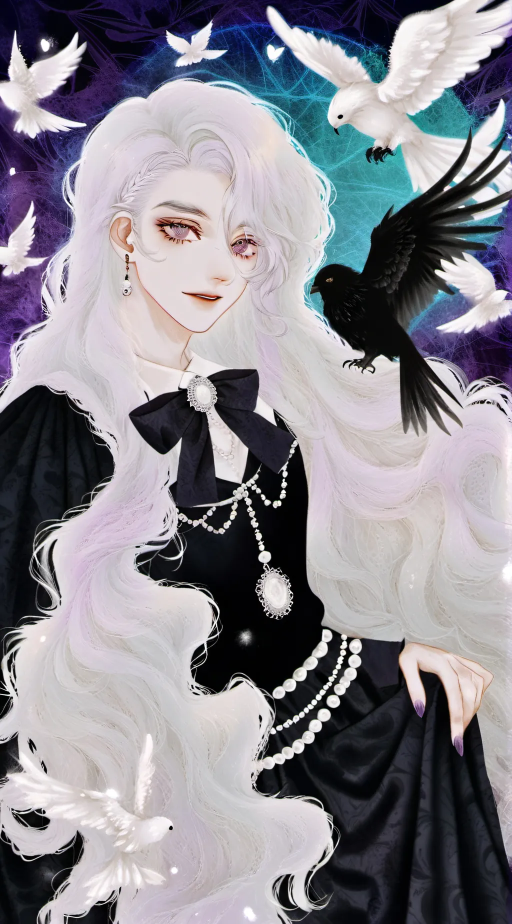 ai character: crystal  background