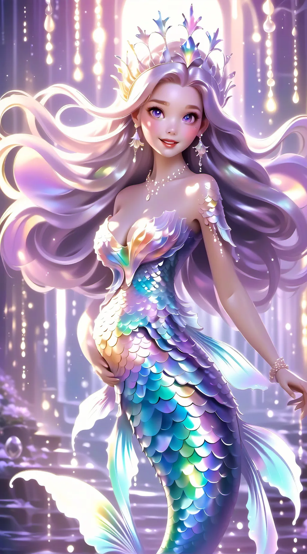 ai character: crystal  background