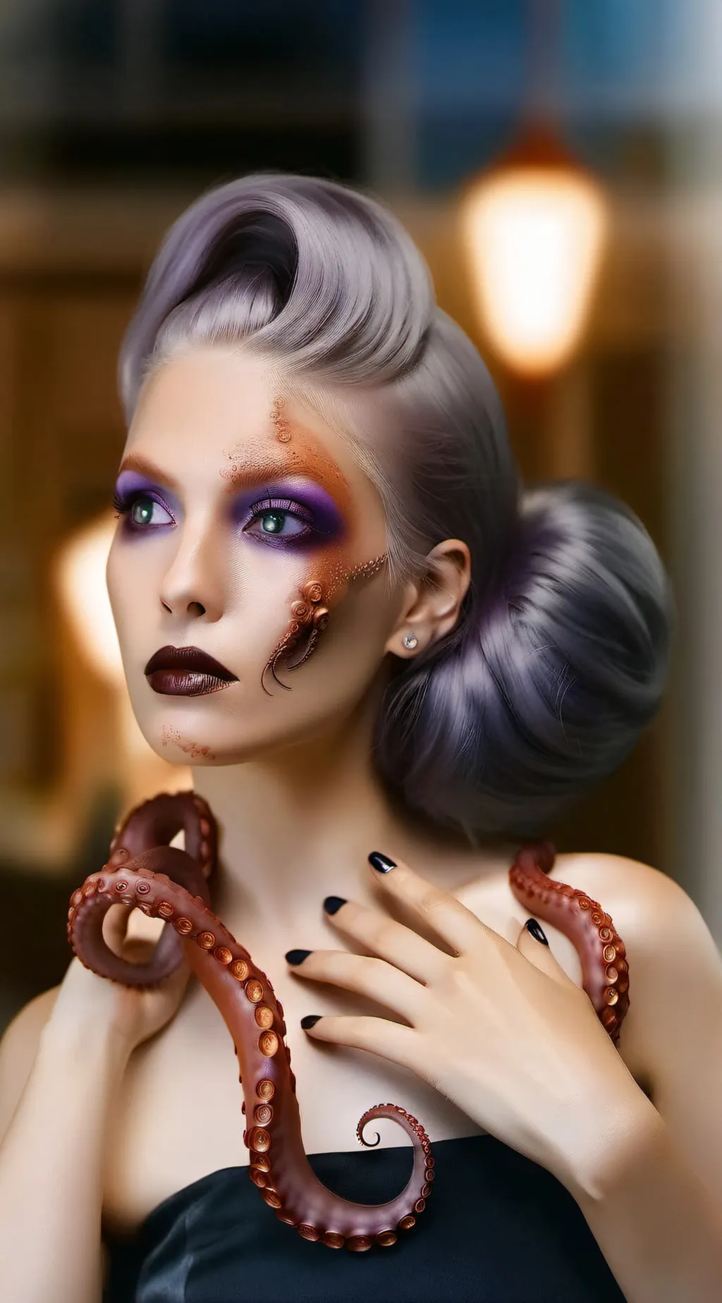 ai character: Ursula Seawall  background