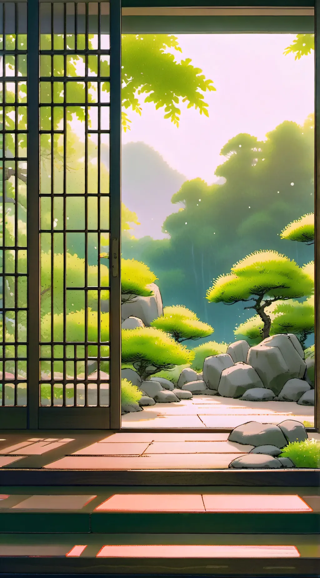 ai character: Hashira meeting•~• background