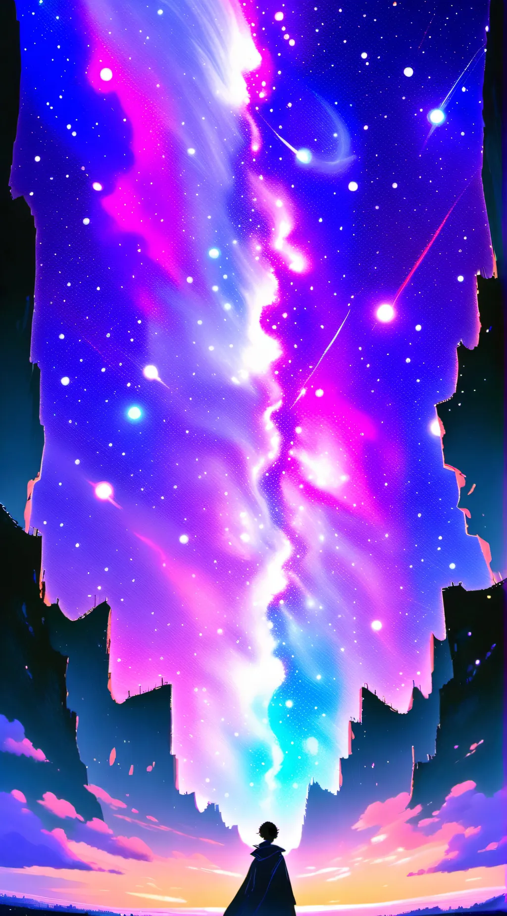 ai character: ★•°Galaxy 8°•★ background