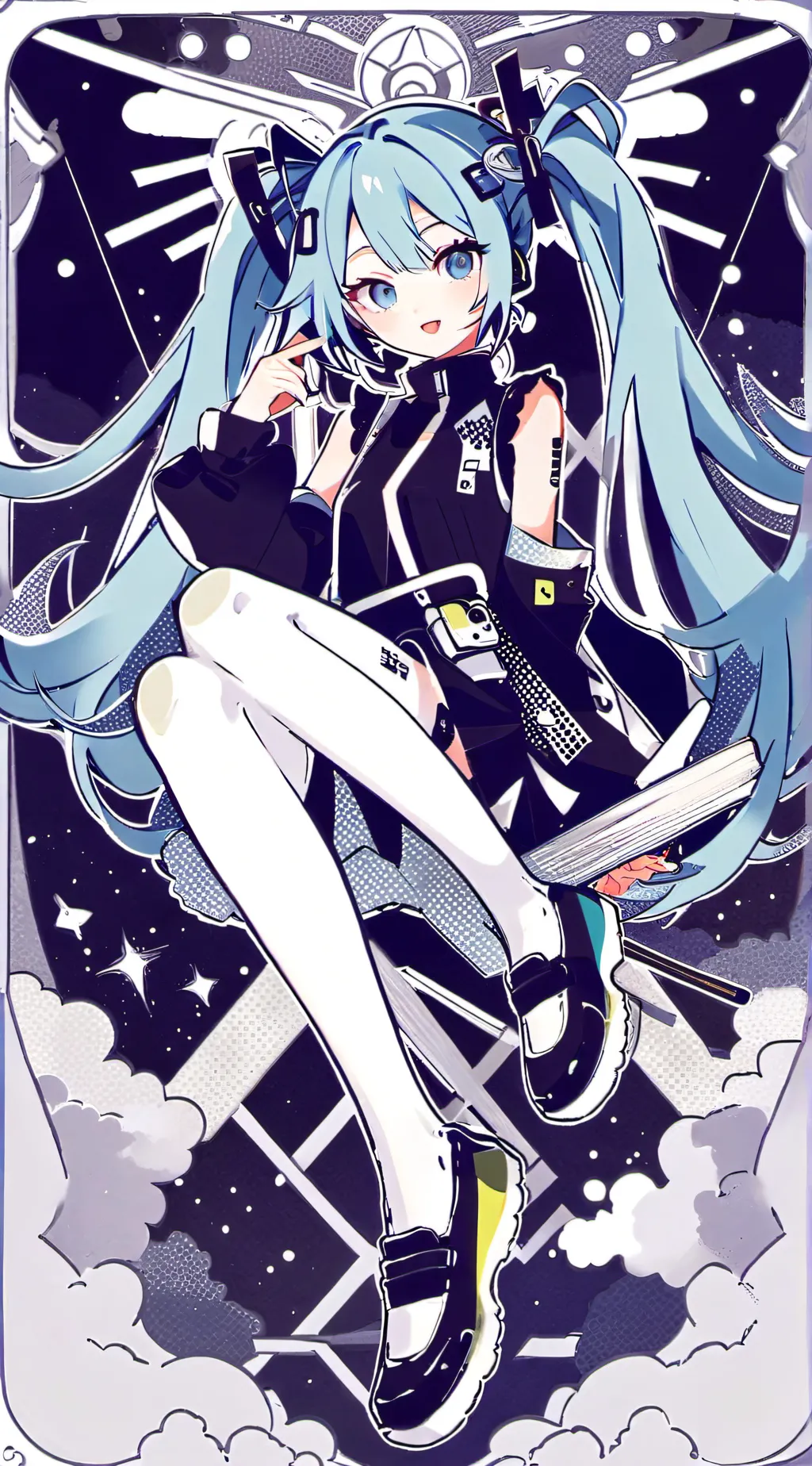 ai character: Miku background