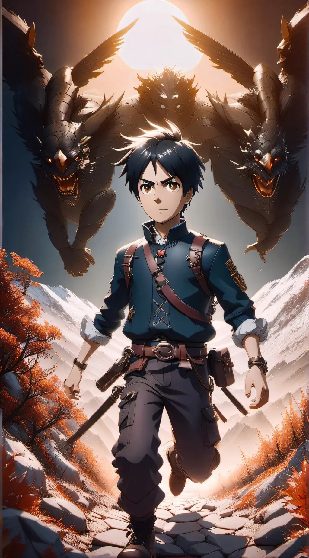 ai character: eren yeager background