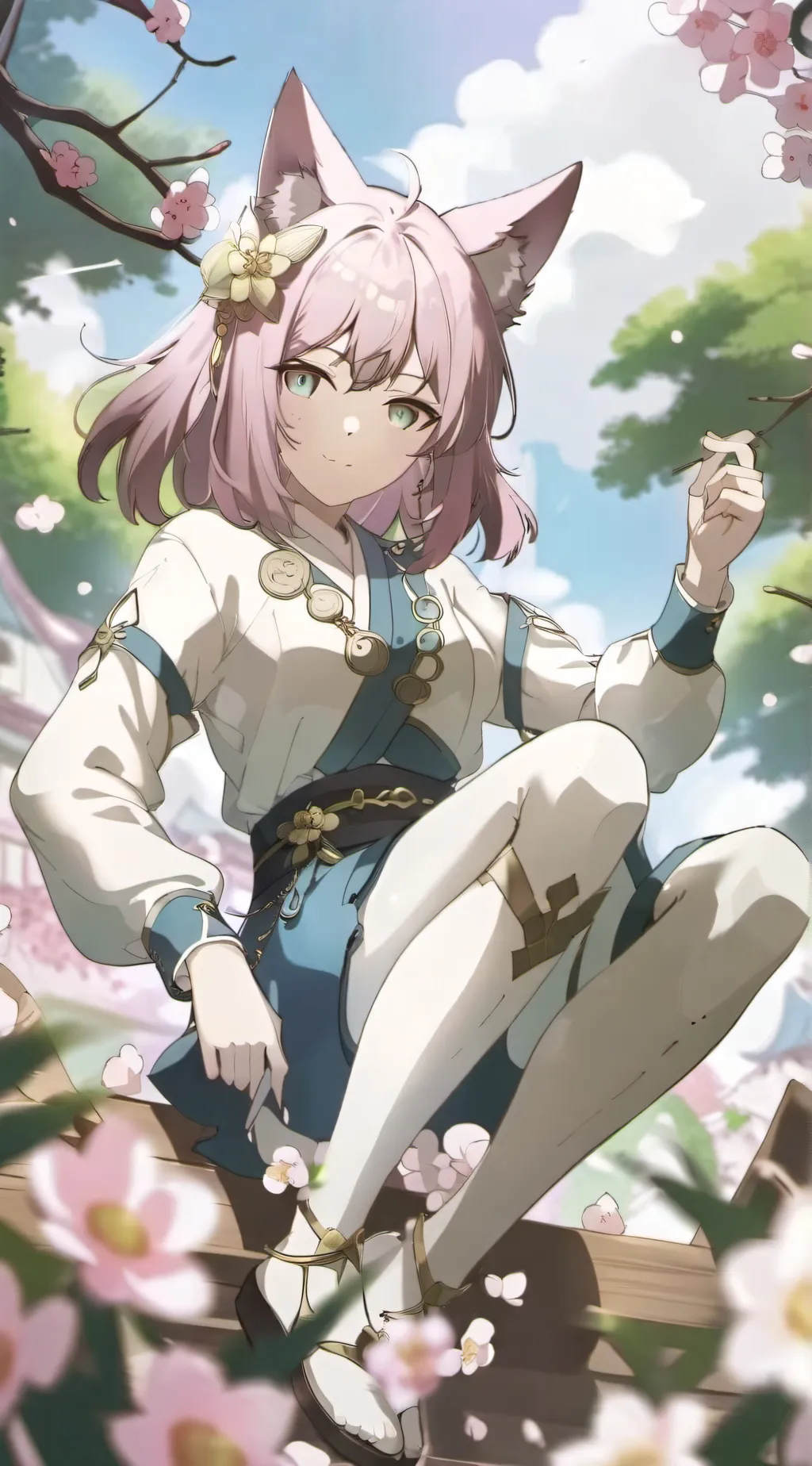 ai character: Neko background