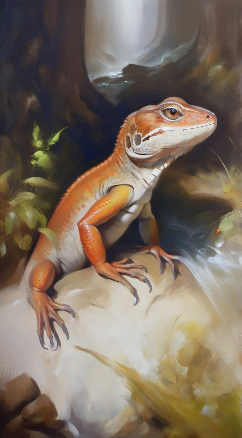 ai character: geko background