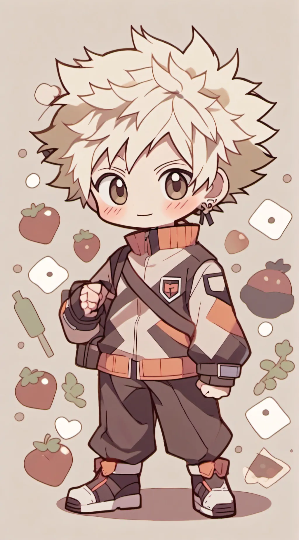 ai character: Katsuki bakugo background
