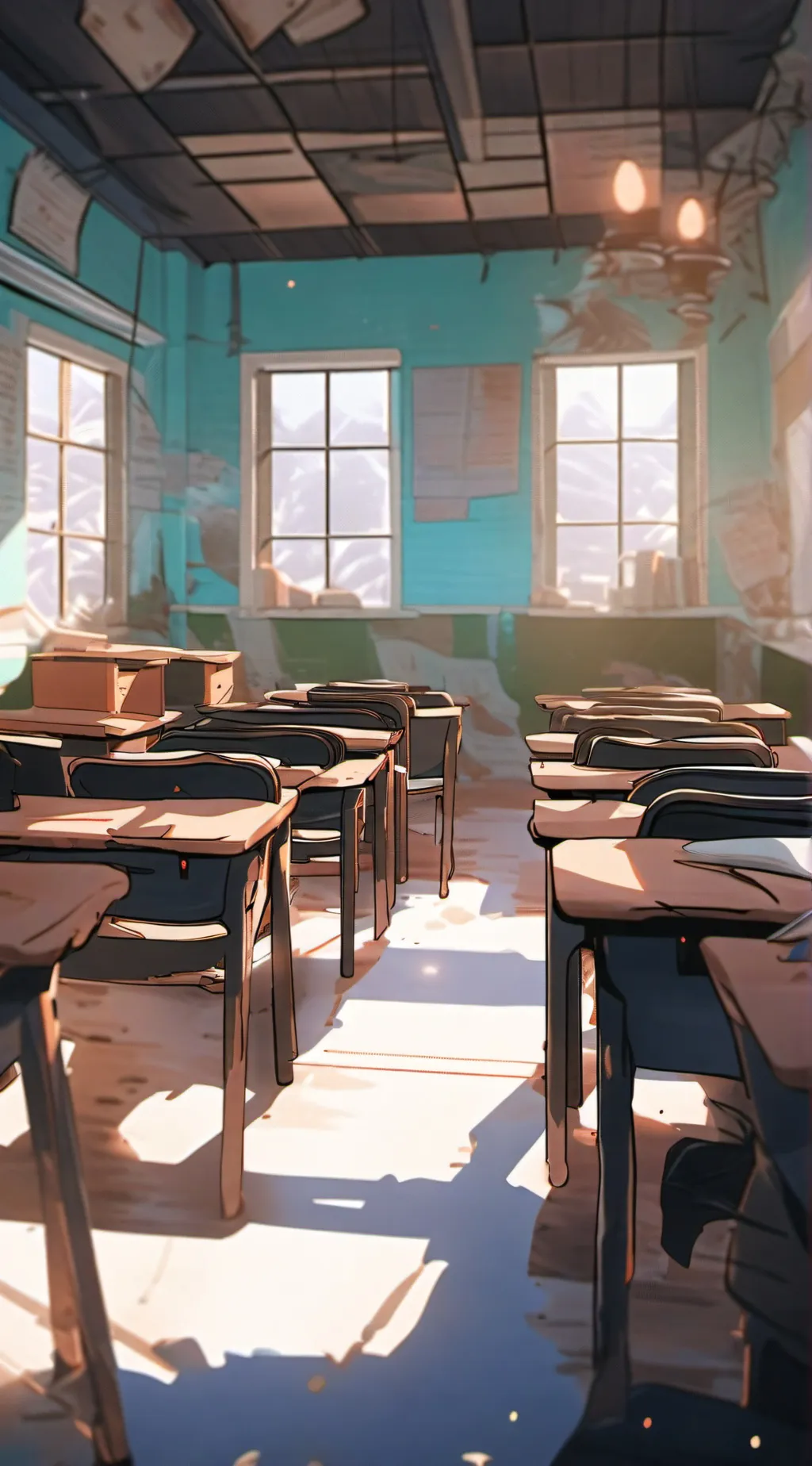 ai character: Classroom background
