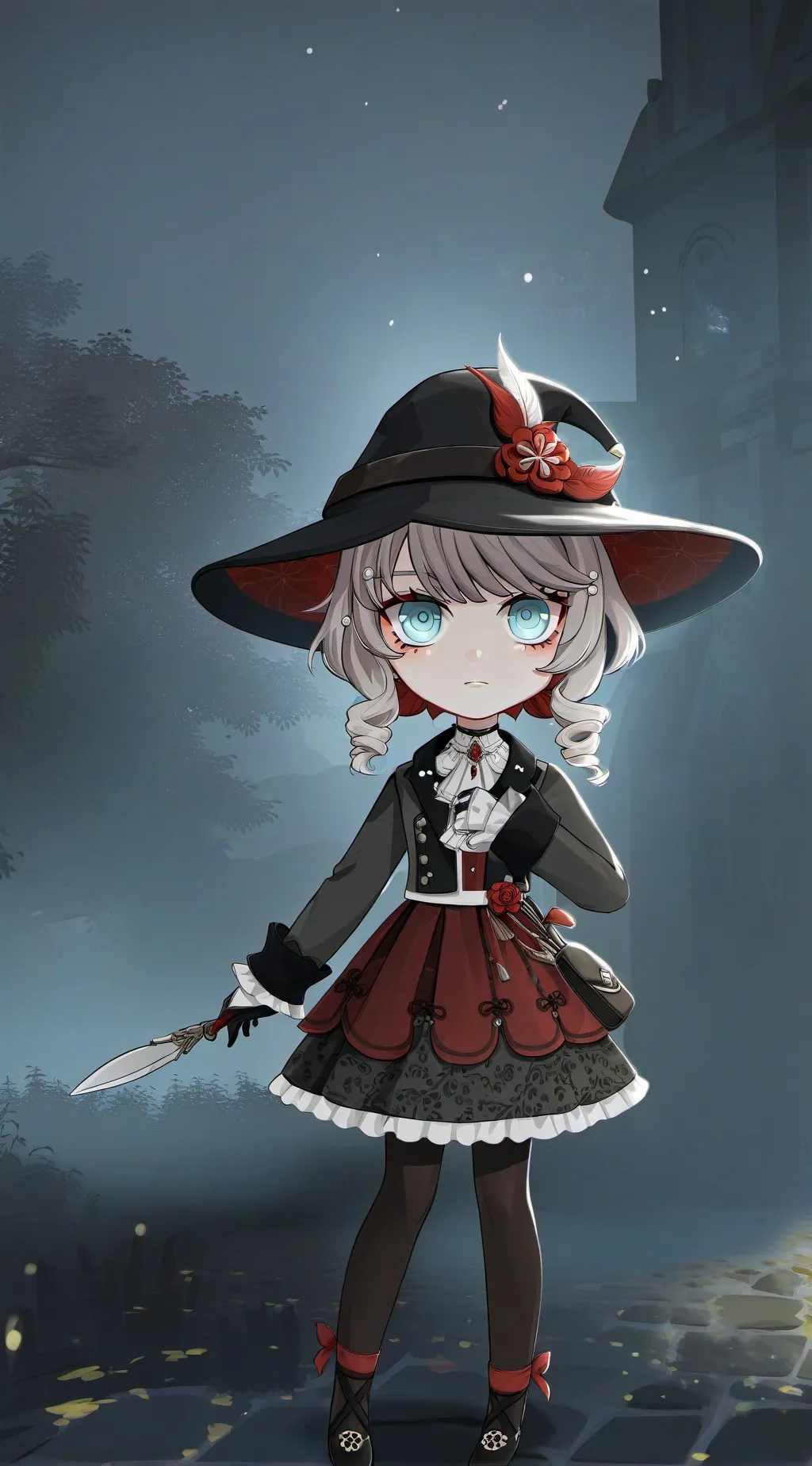 ai character: scary storie background