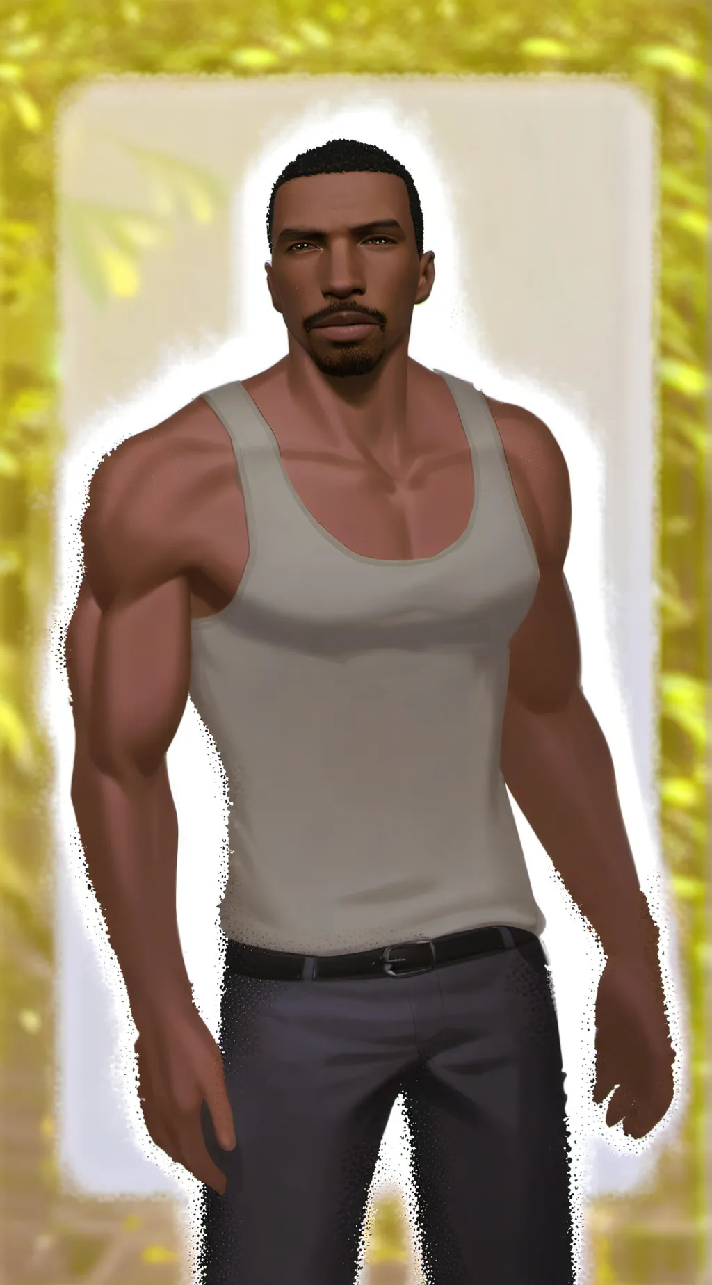 ai character: carl Johnson  background