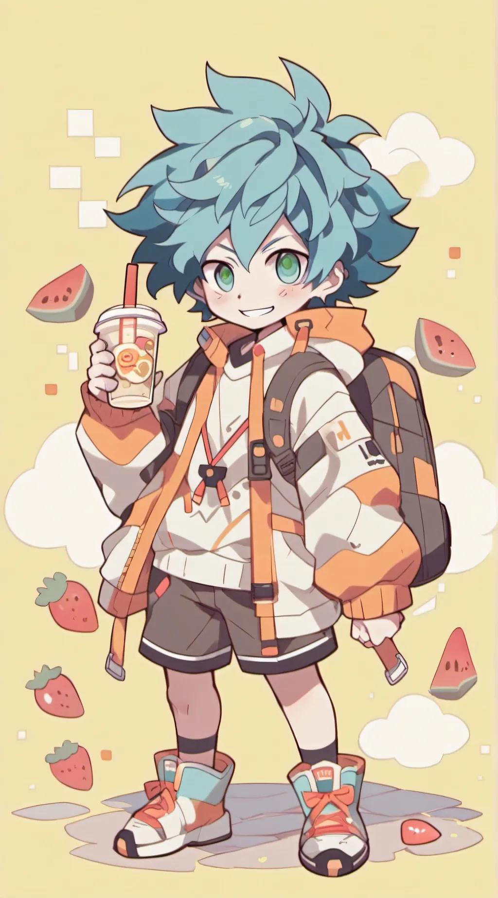 ai character: teacher izuku  background