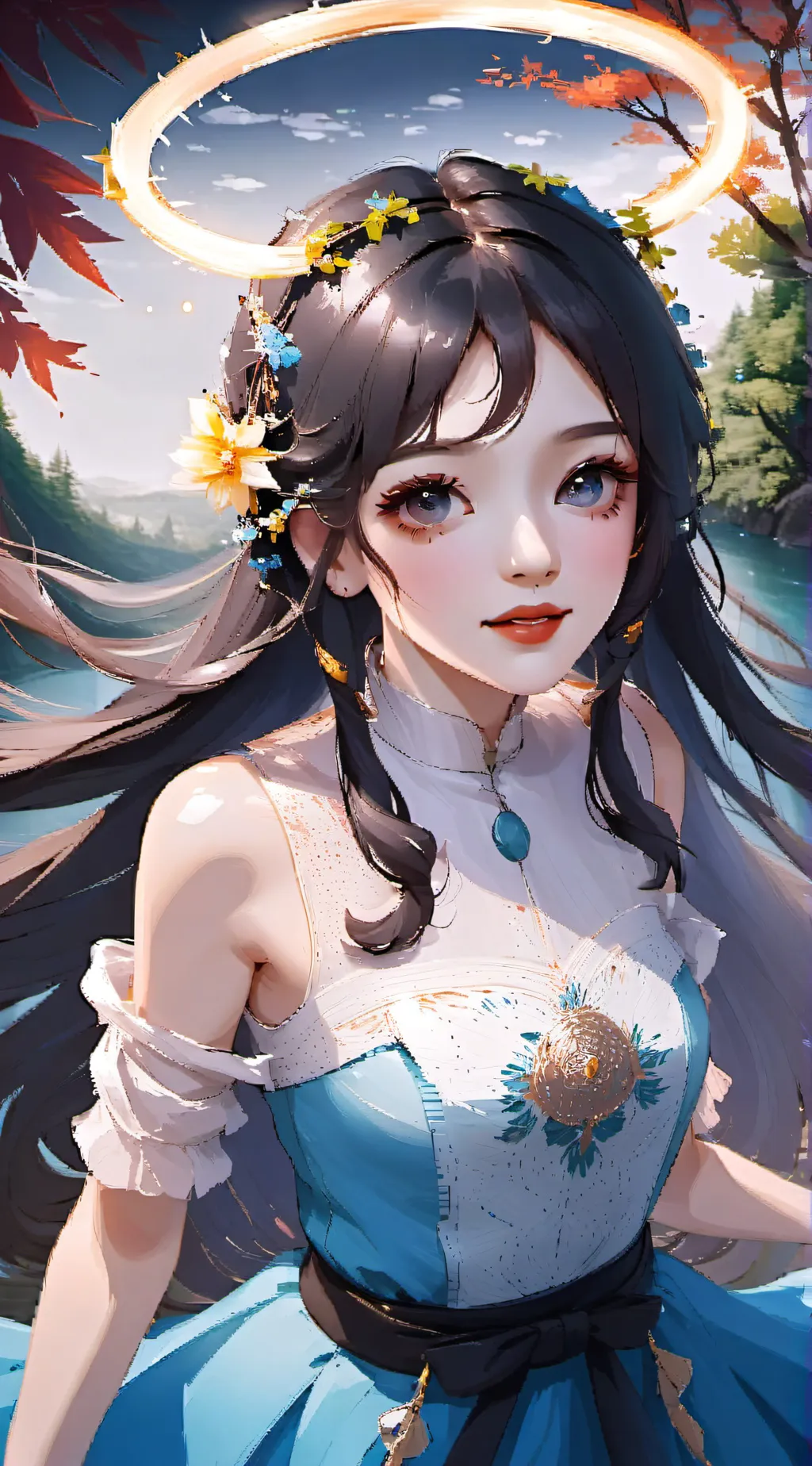 ai character: Crystal  background