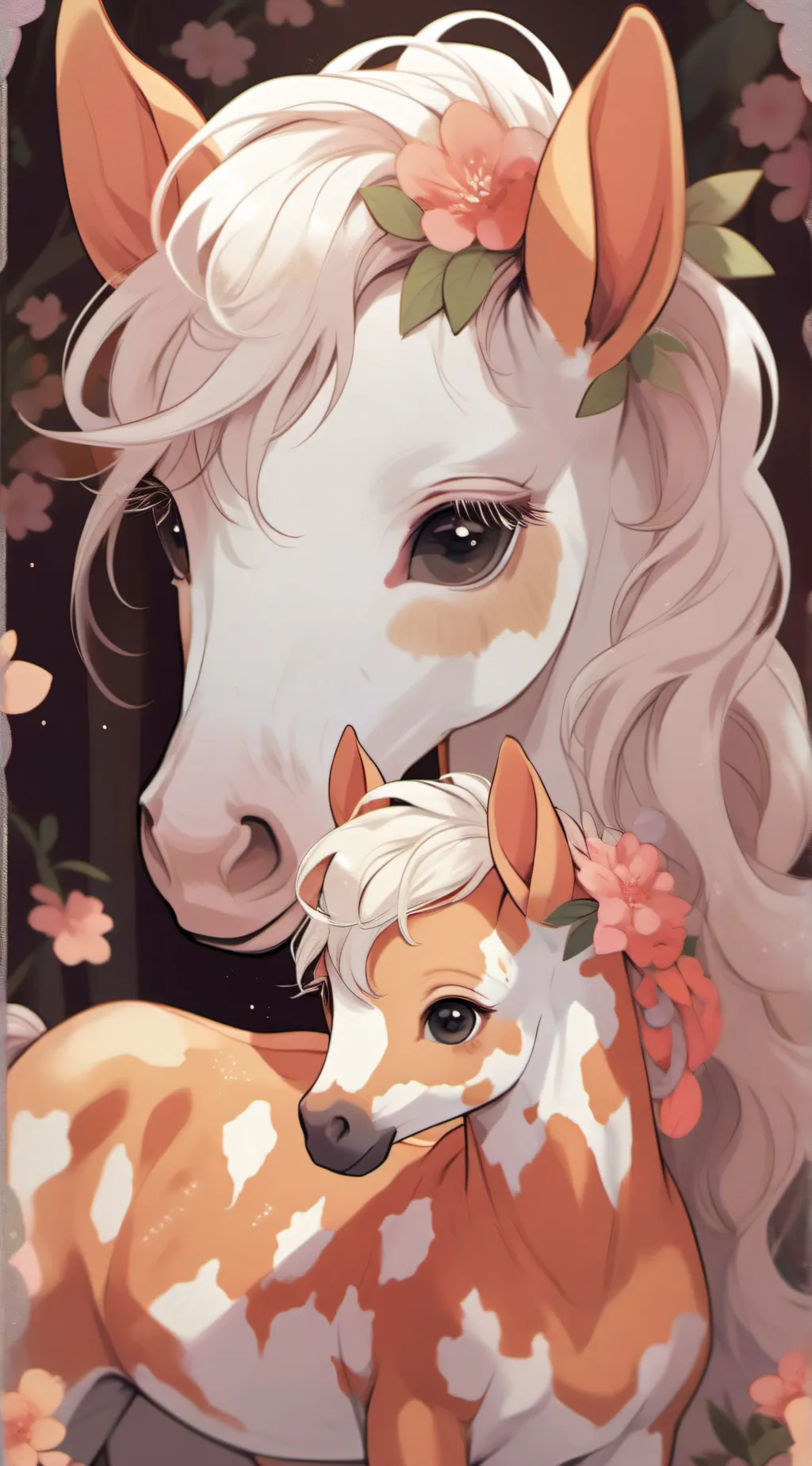 ai character: baby filly background