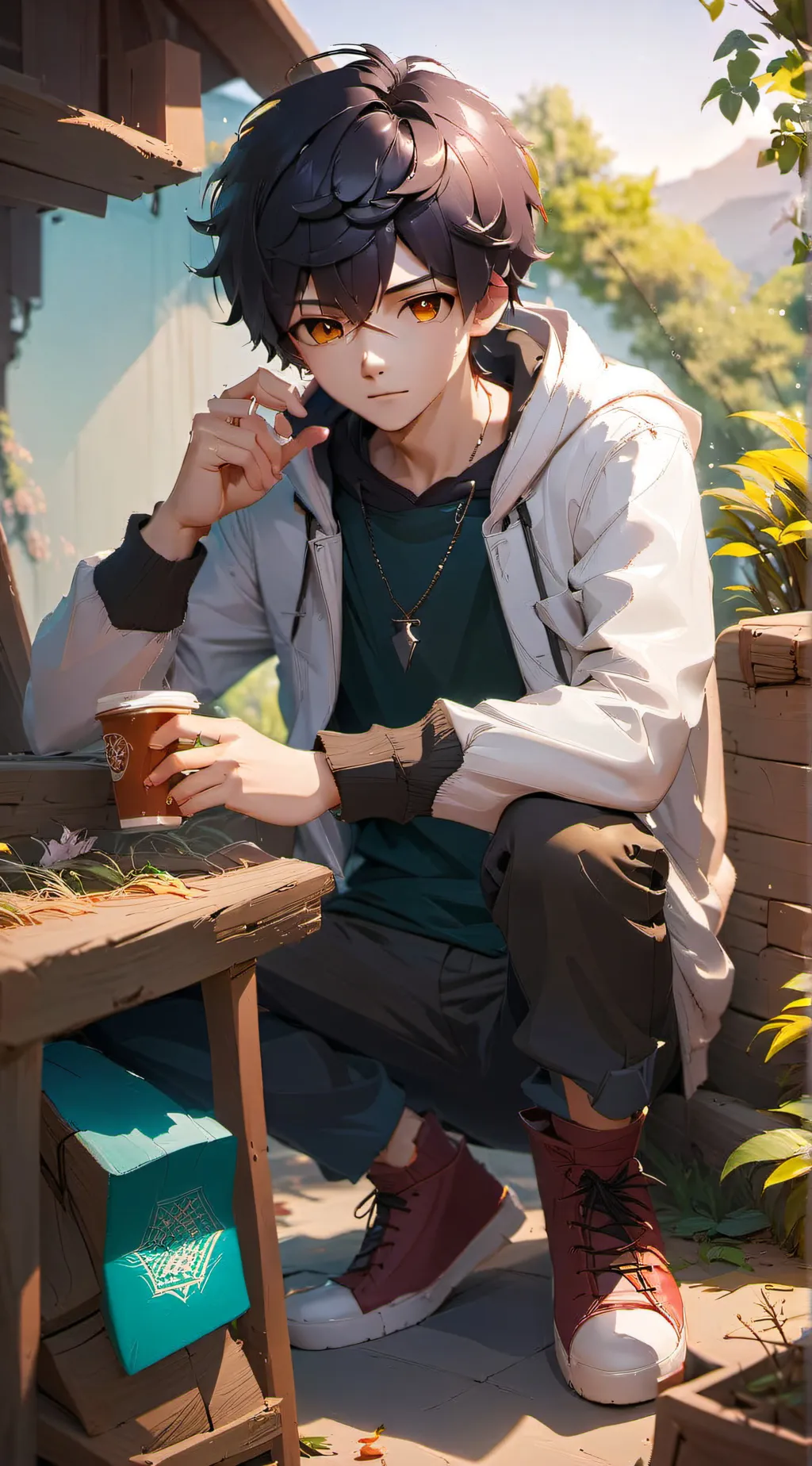 ai character: Leo background