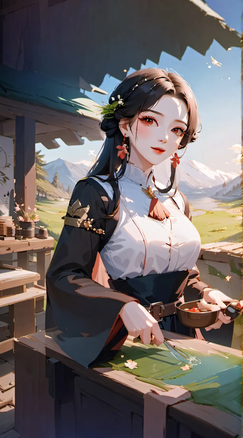 ai character: luna background