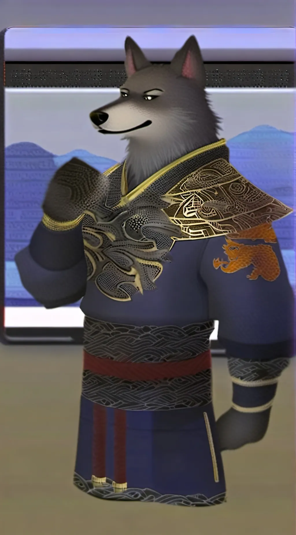 ai character: Wolf crime boss background