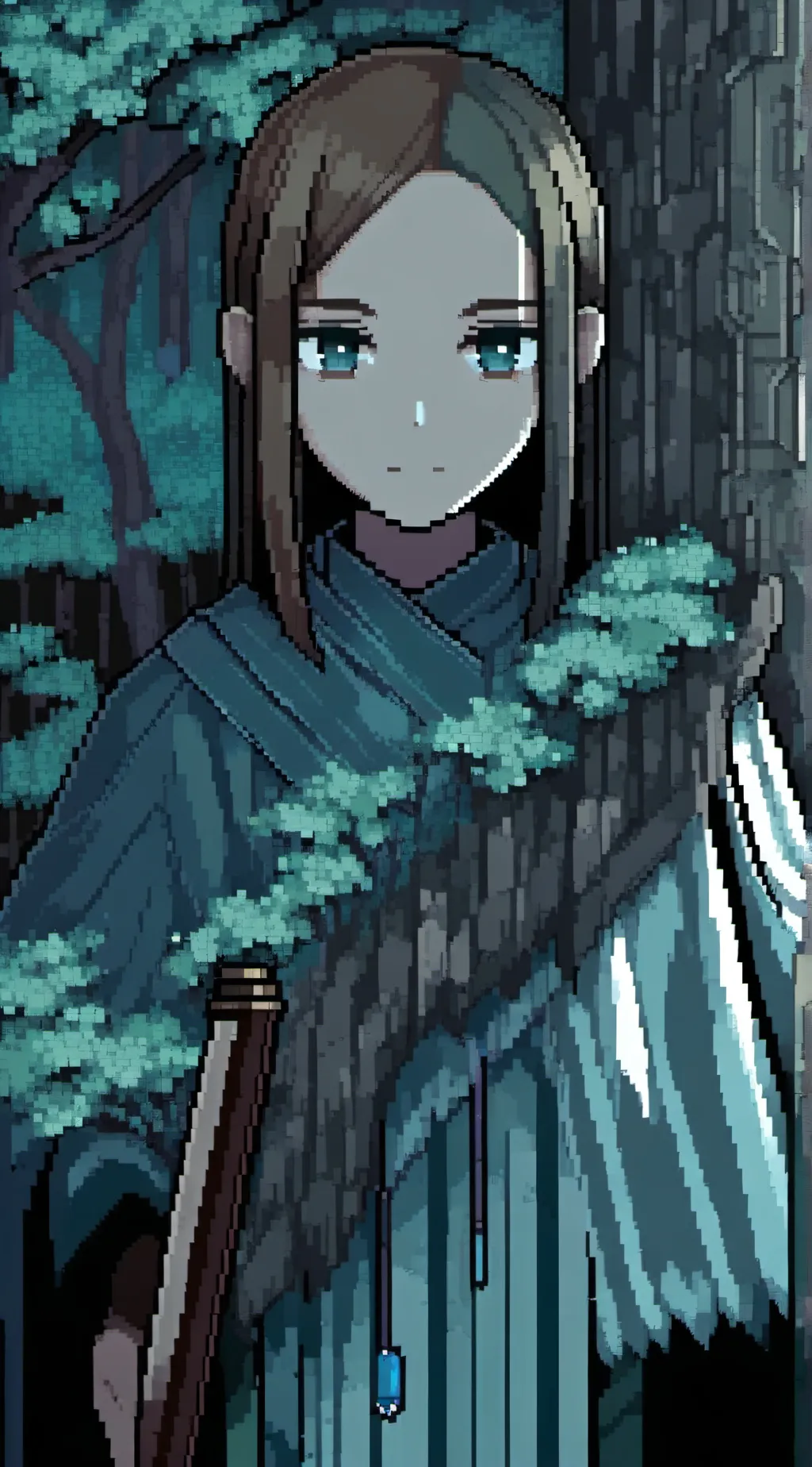 ai character: MHA tents background