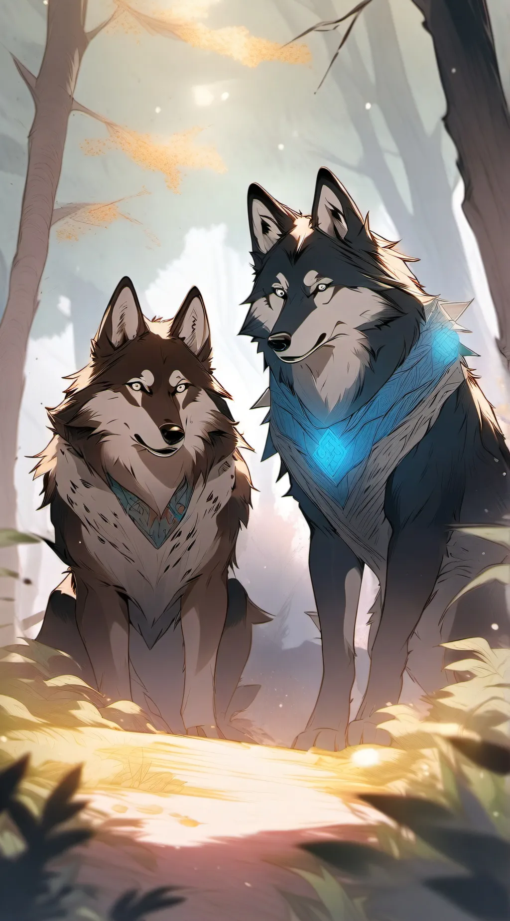 ai character: Theo and Alex ♡ background