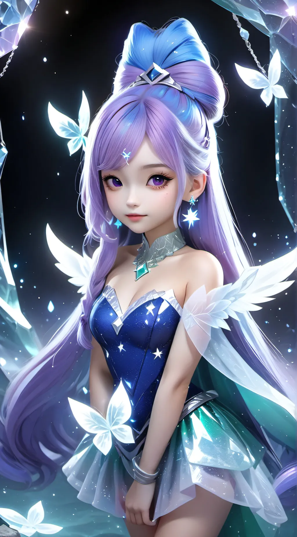 ai character: Crystal  Girls background