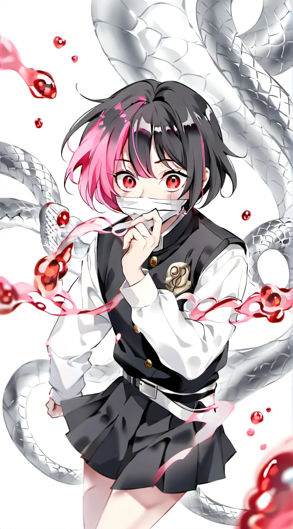 ai character: Obanai and mitsuri background