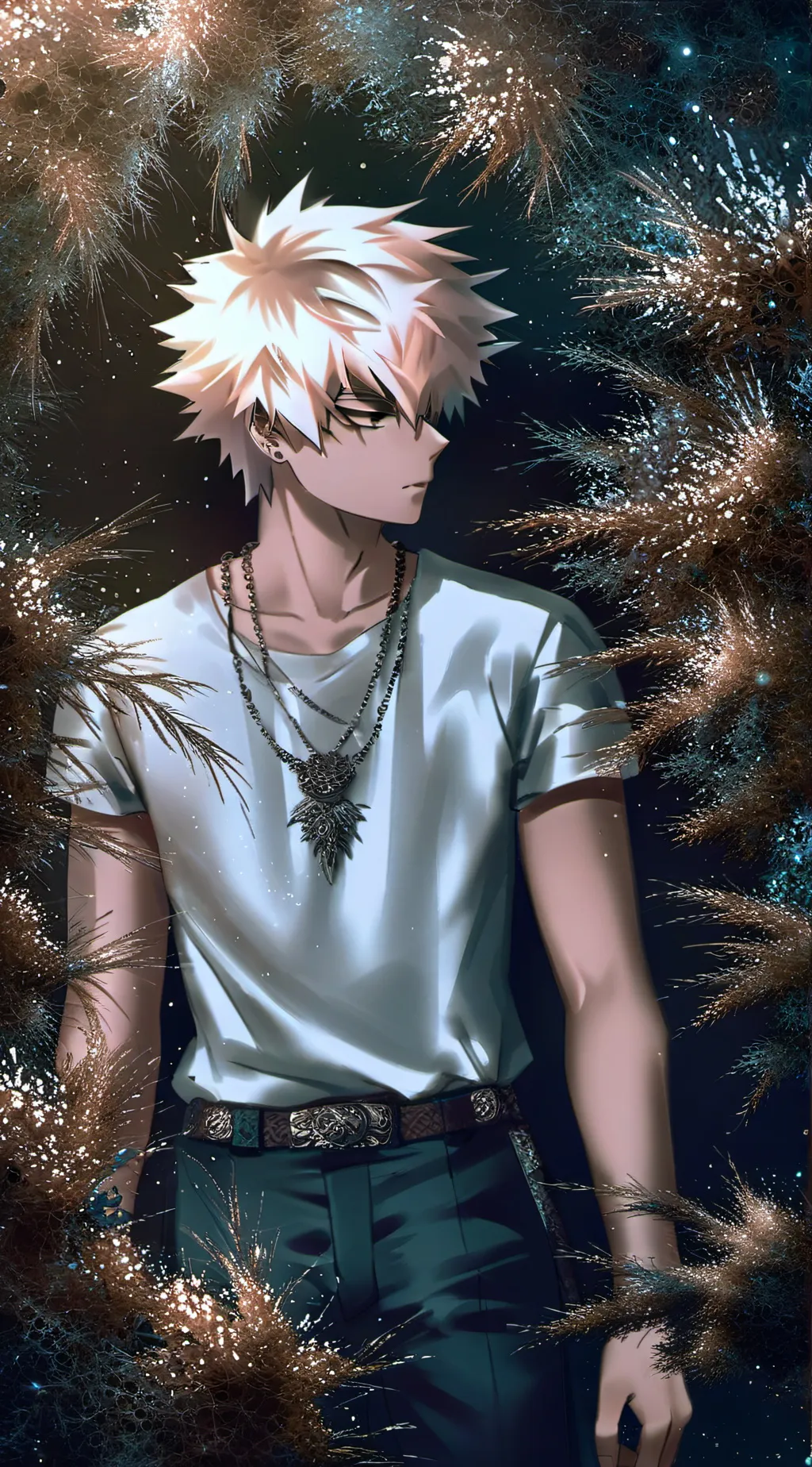 ai character: Katsuki Bakugo background