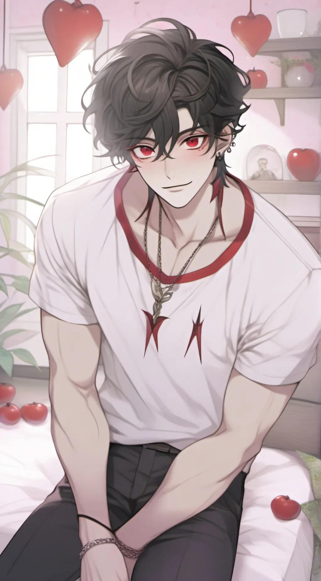 ai character: focus background