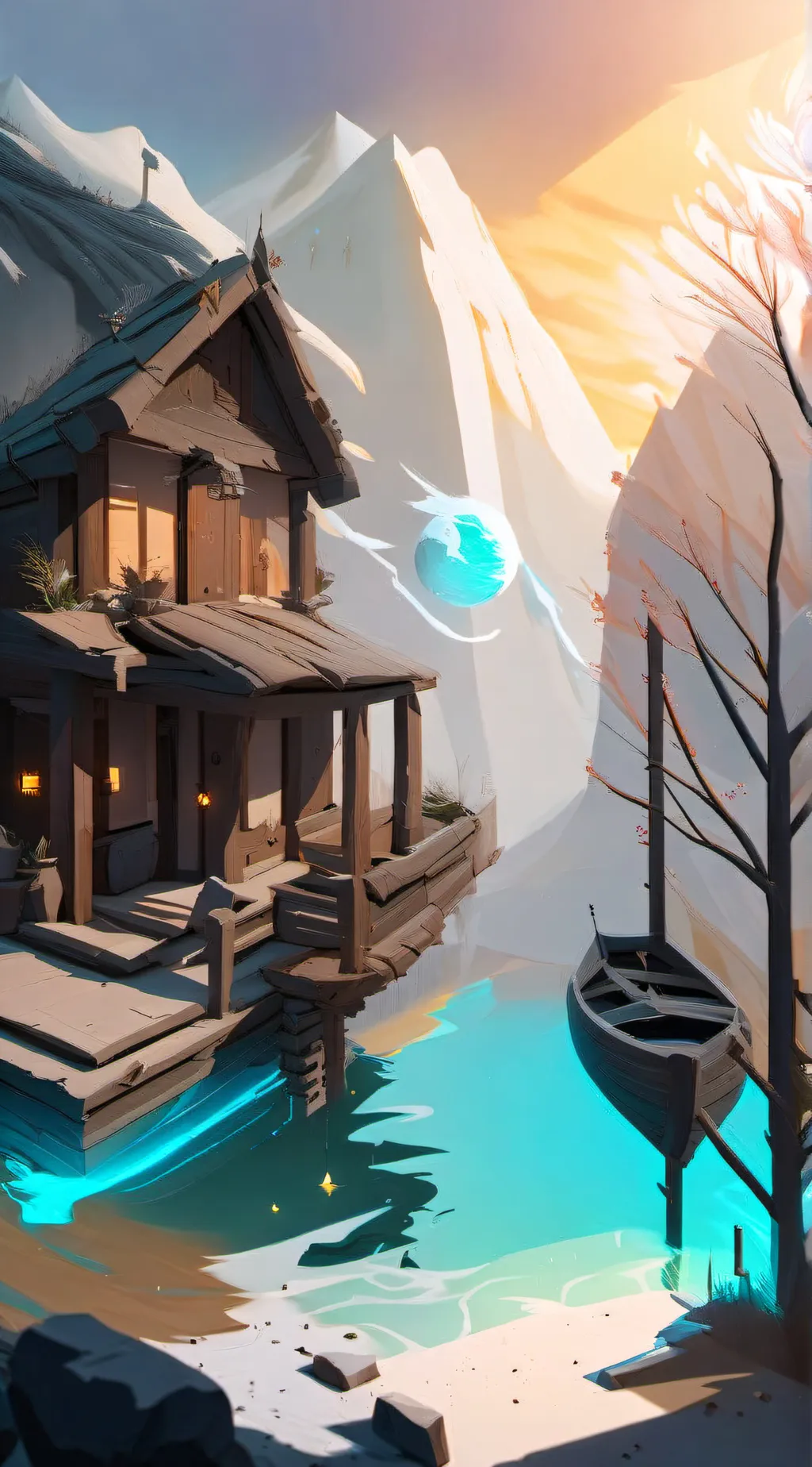 ai character: Magic word  background