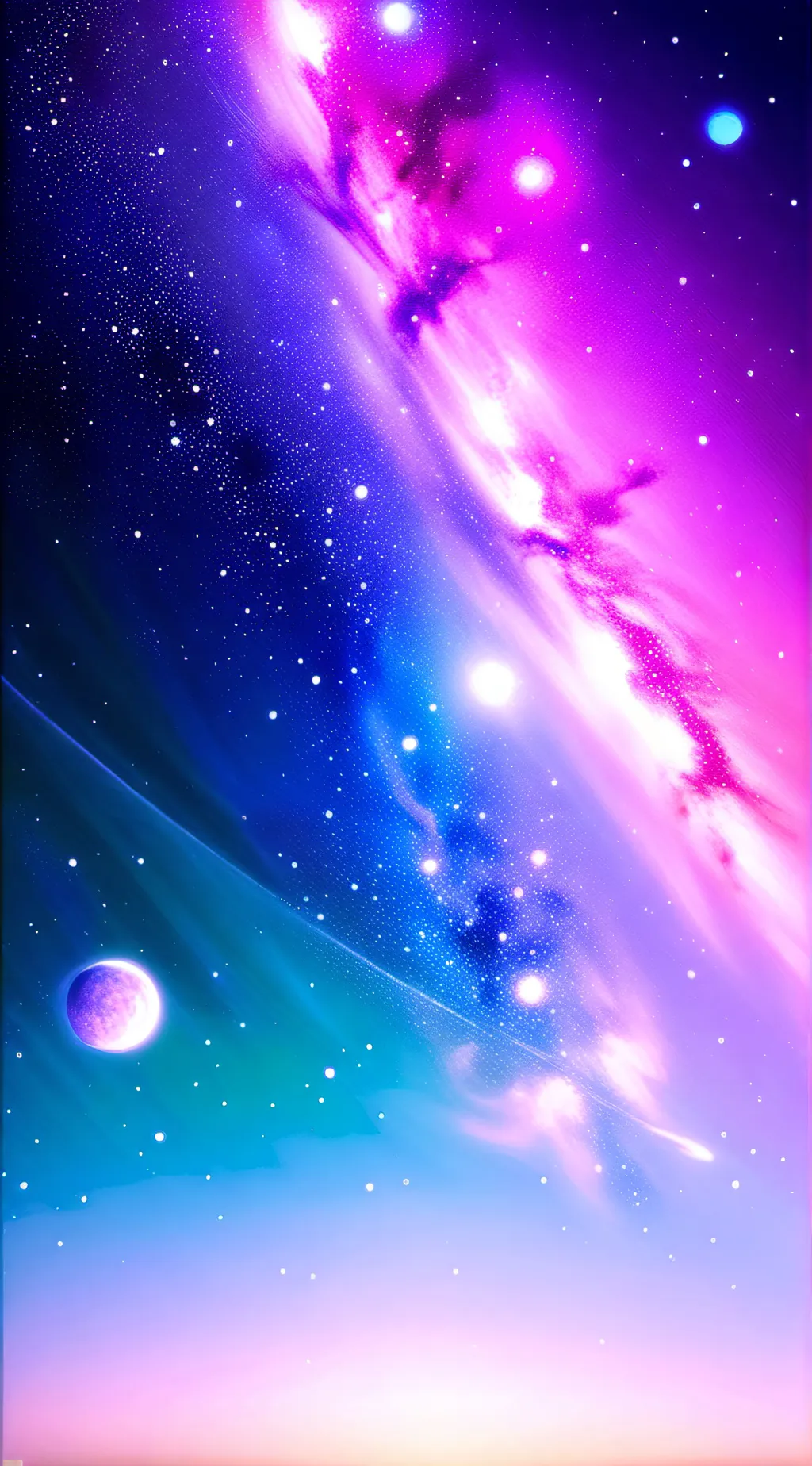 ai character: solar system background