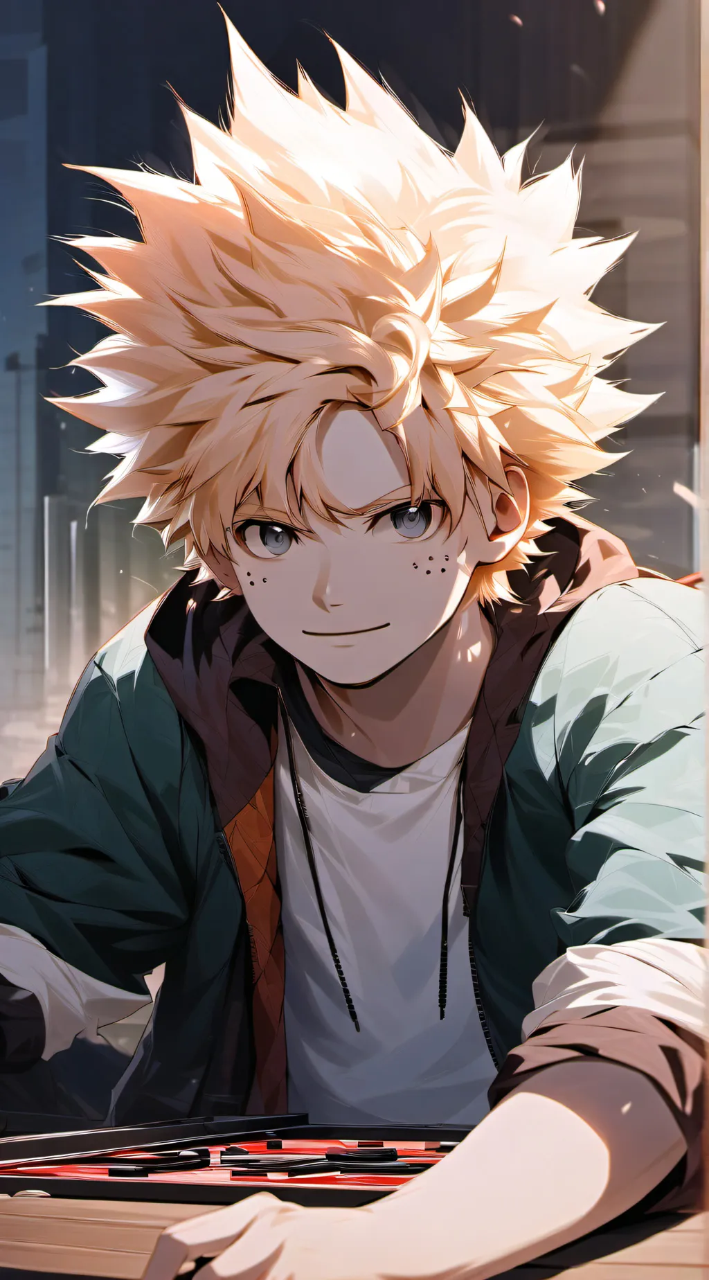 ai character: bakugo background